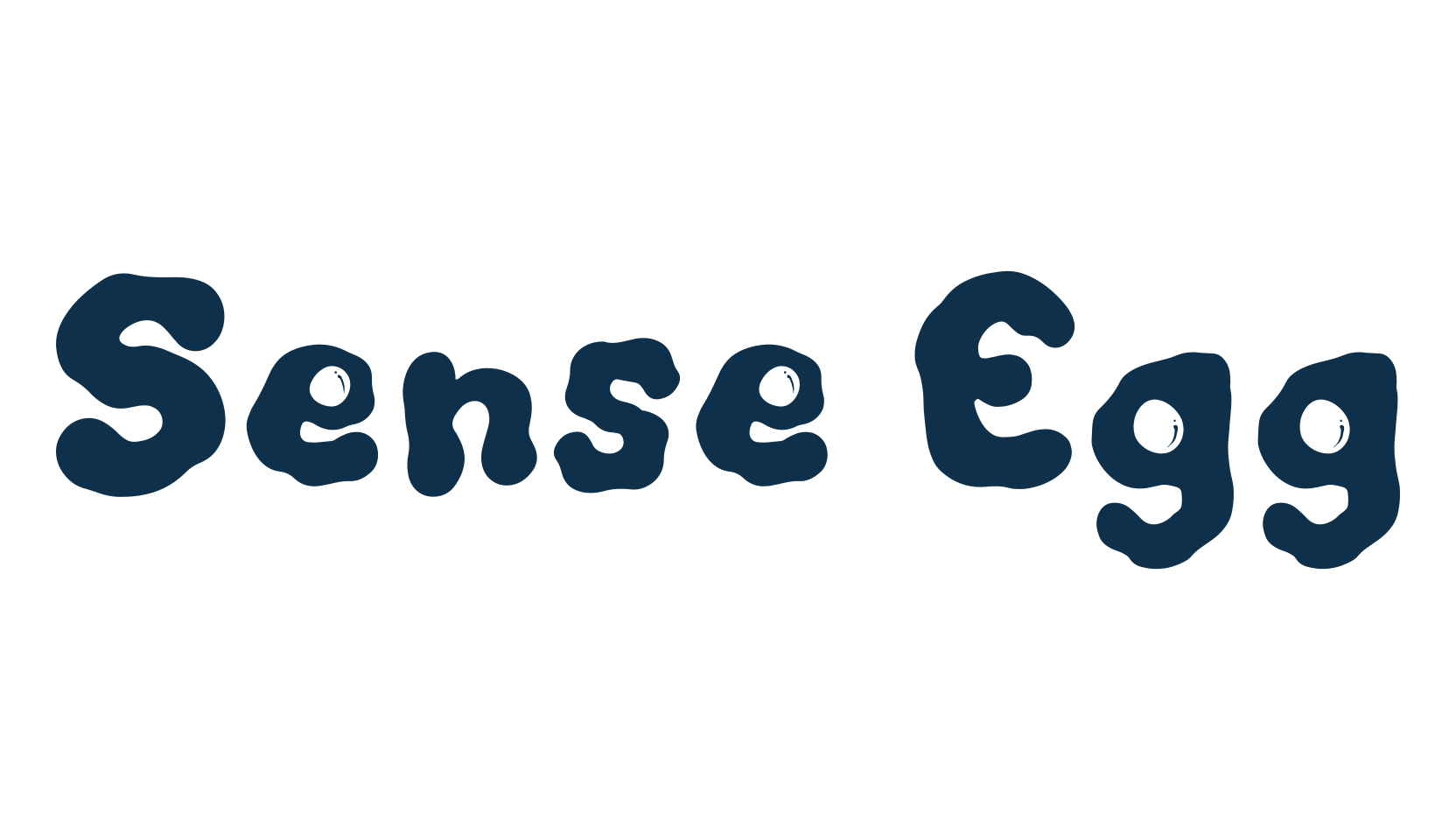 Sense Egg, fancy cartoon decorative font preview