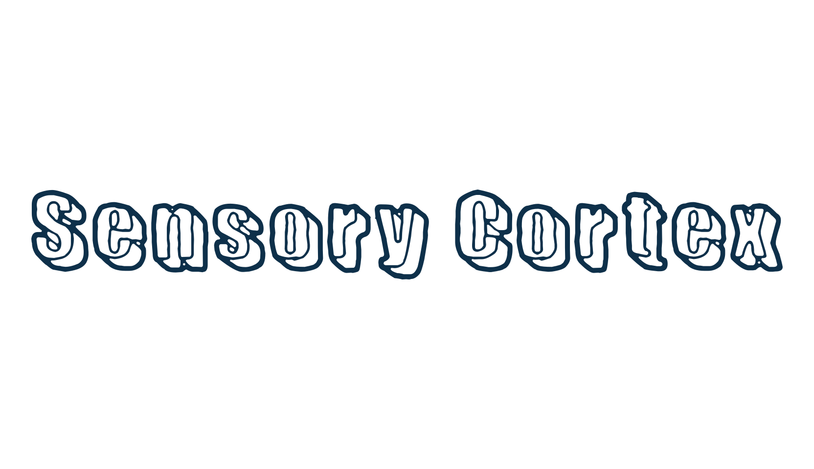 Sensory Cortex, eroded font preview
