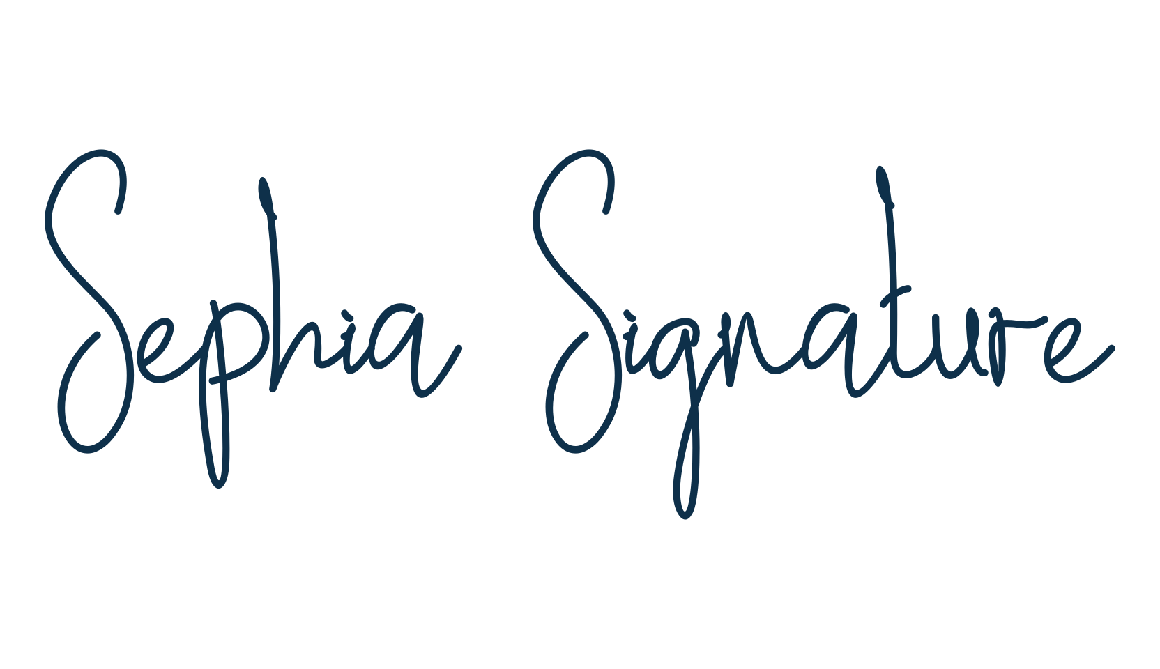 Sephia Signature, script handwritten fancy decorative calligraphy font preview