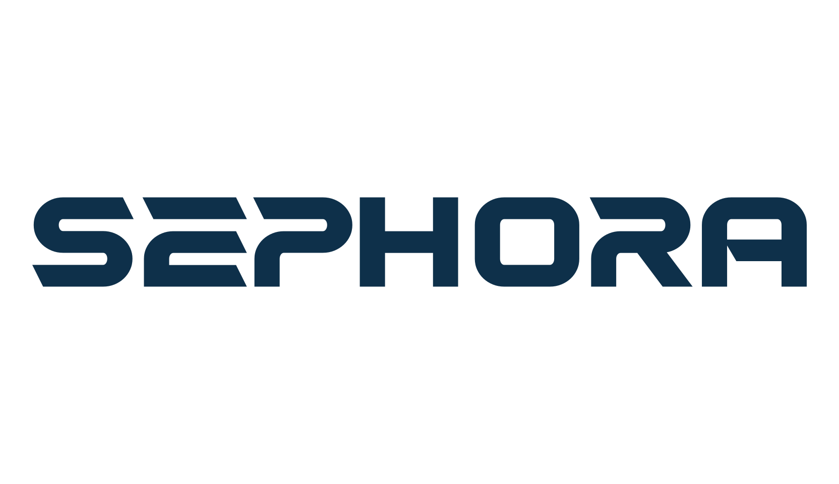 Sephora, techno sci-fi font preview
