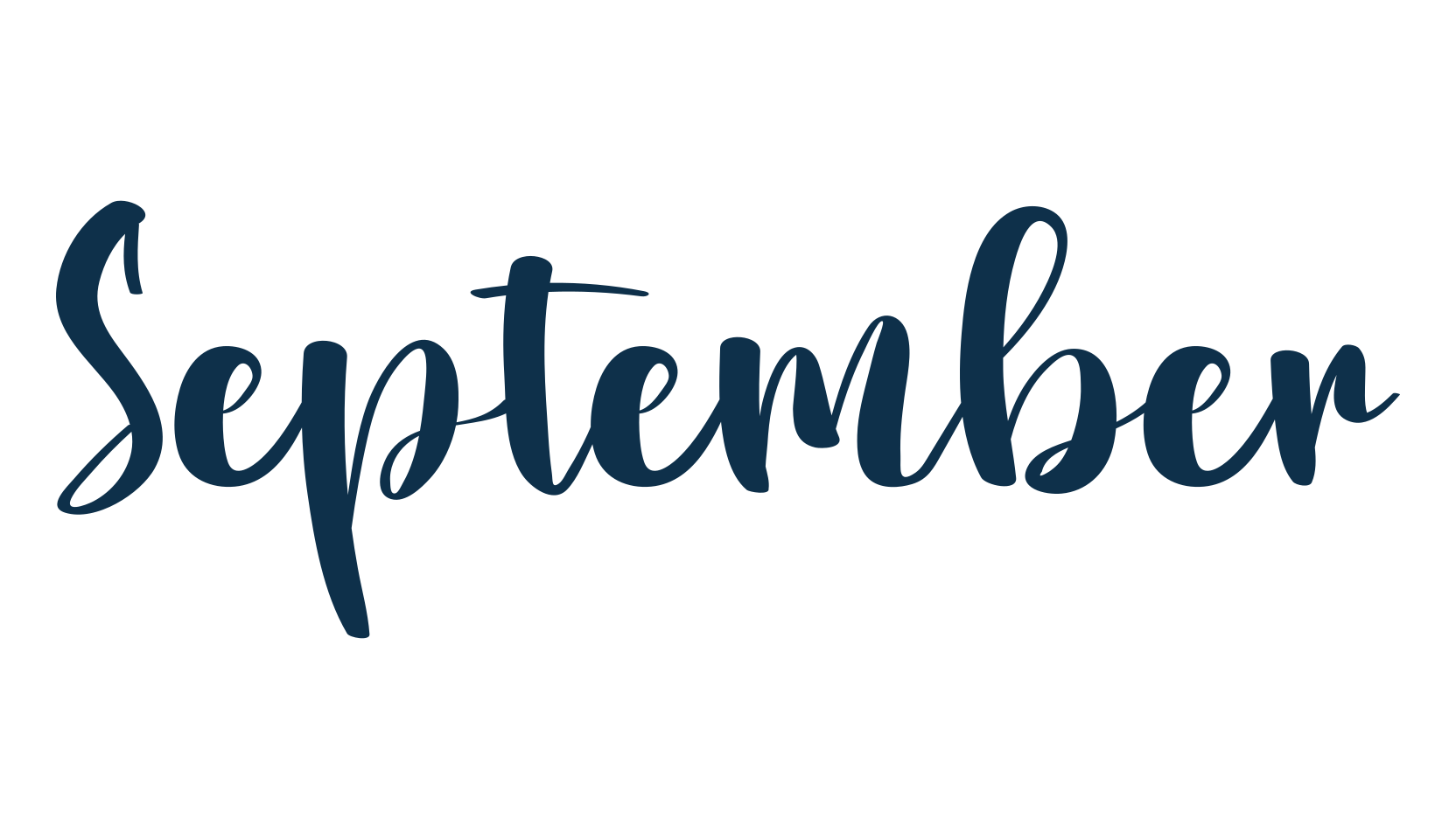 September (september-2), various font preview