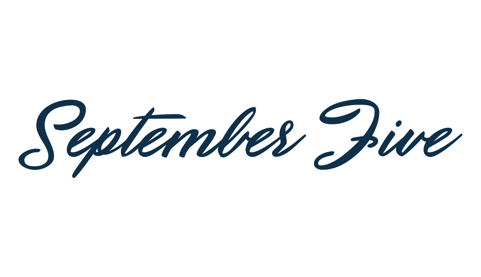 September Five, script handwritten fancy decorative calligraphy font preview