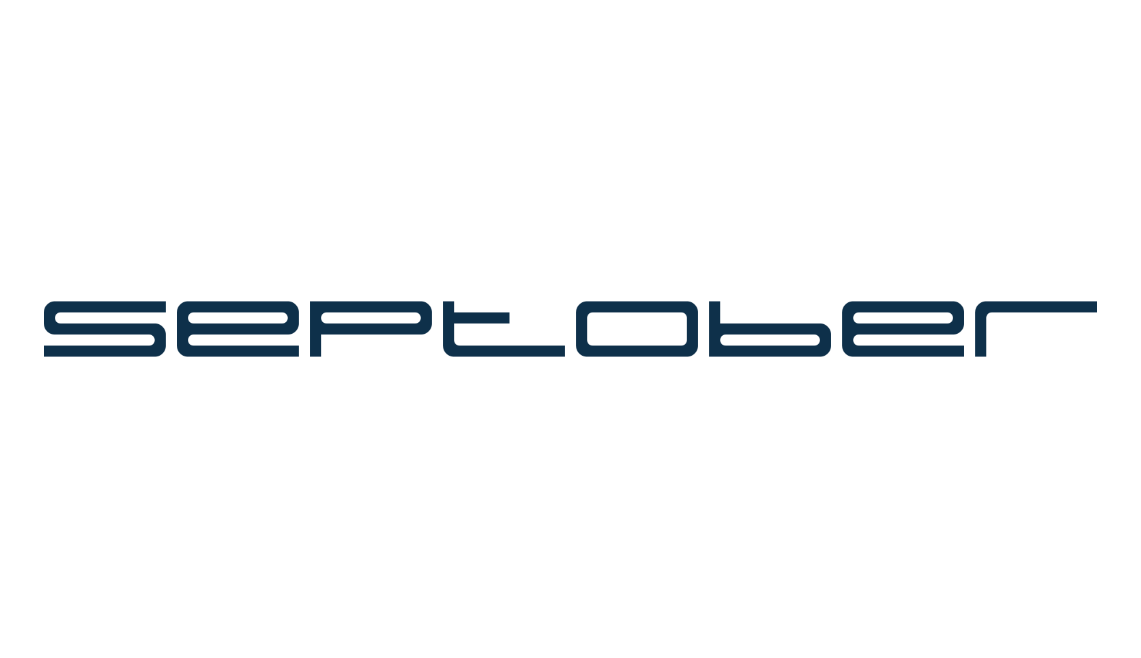 Septober, techno sci-fi font preview