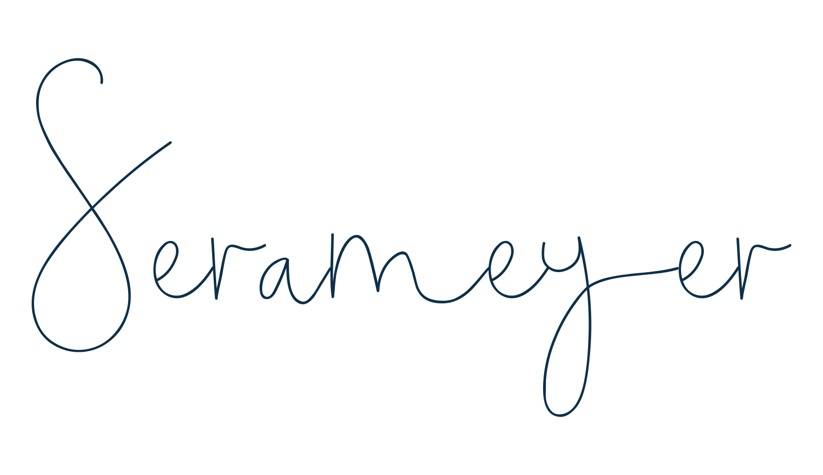 Serameyer, handwriting font preview