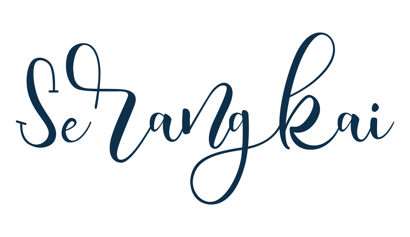 Serangkai, calligraphy font preview