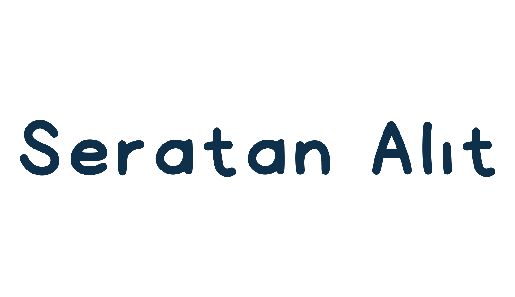 Seratan Alit, script handwritten fancy decorative calligraphy font preview