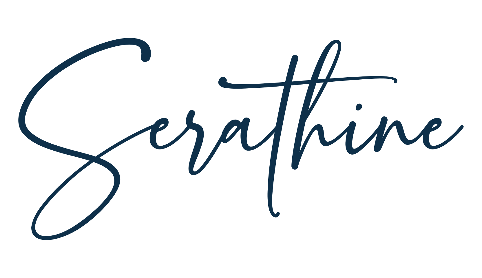 Serathine, script calligraphy fancy decorative font preview