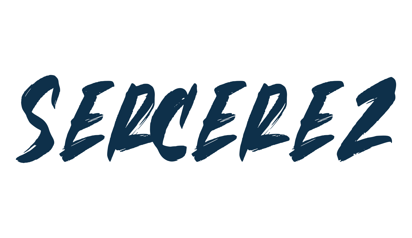 Sercerez, brush font preview