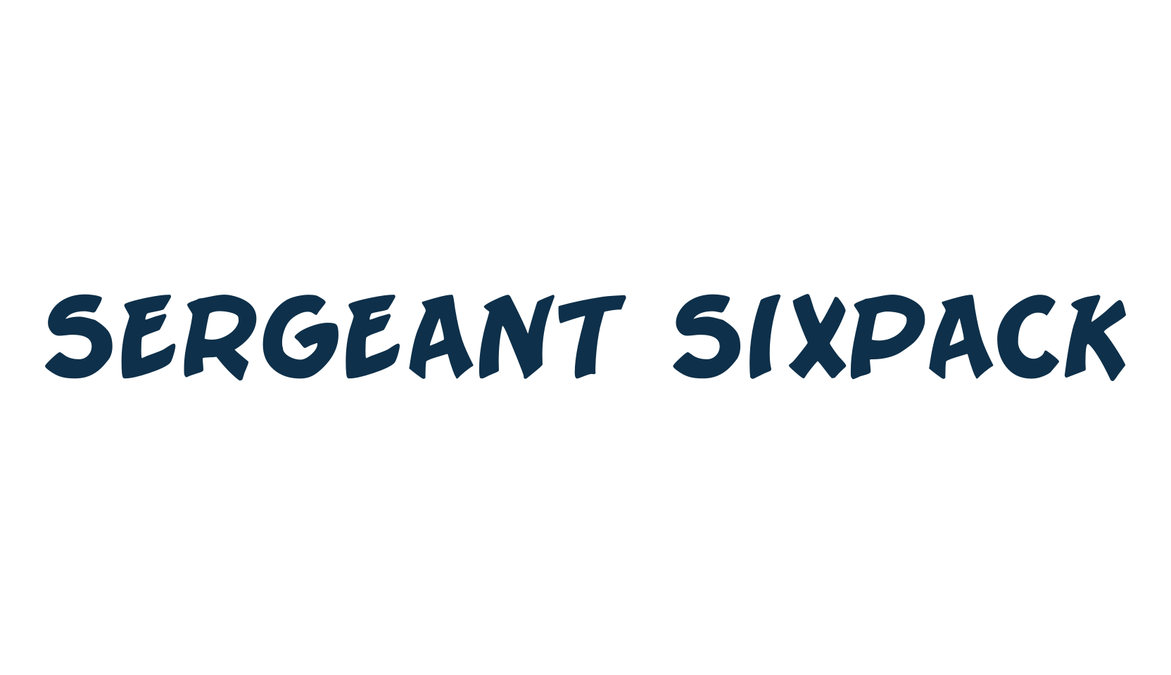 Sergeant Sixpack, fancy cartoon decorative comic font preview
