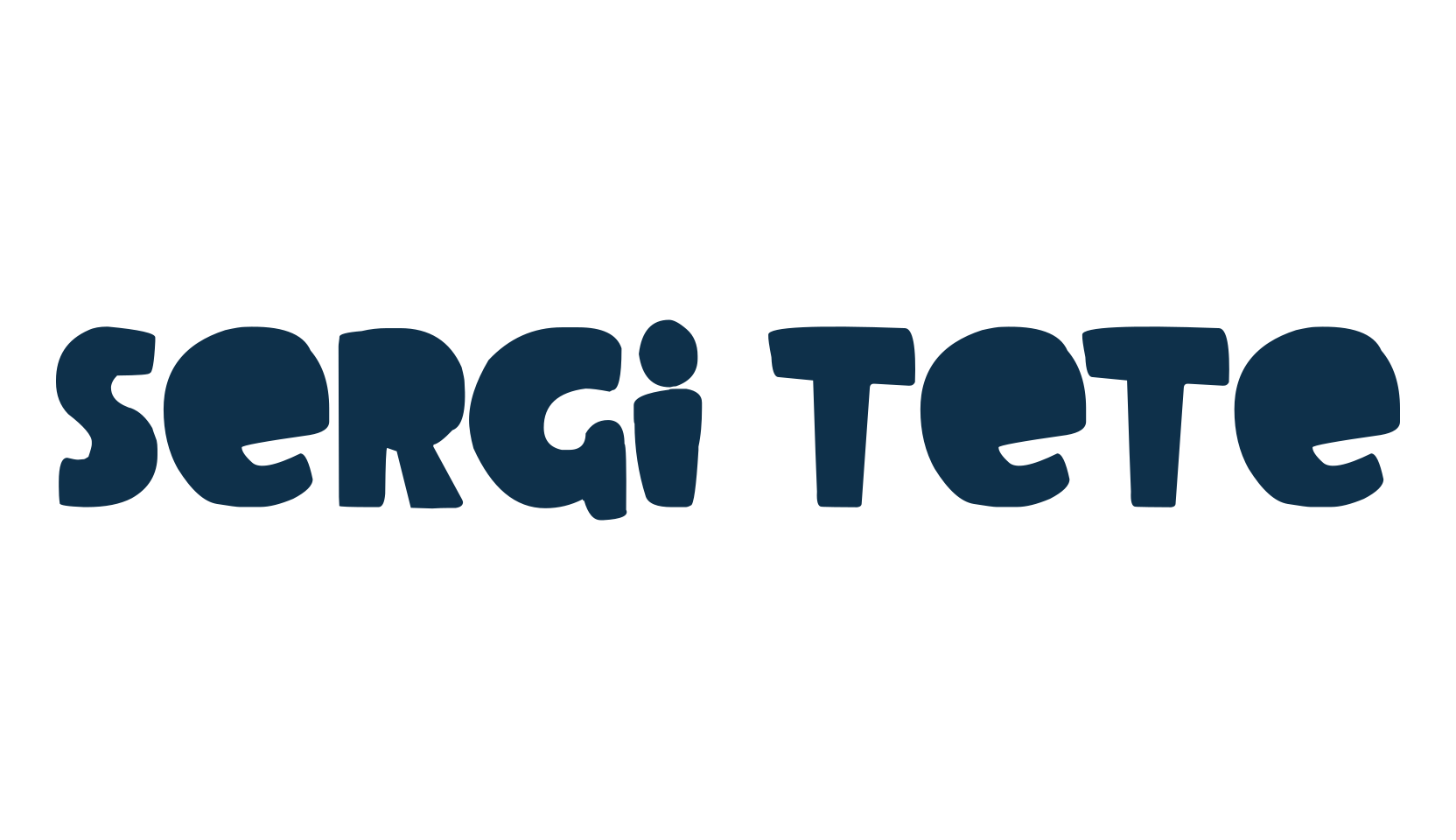 Sergi Tete, fancy cartoon decorative font preview