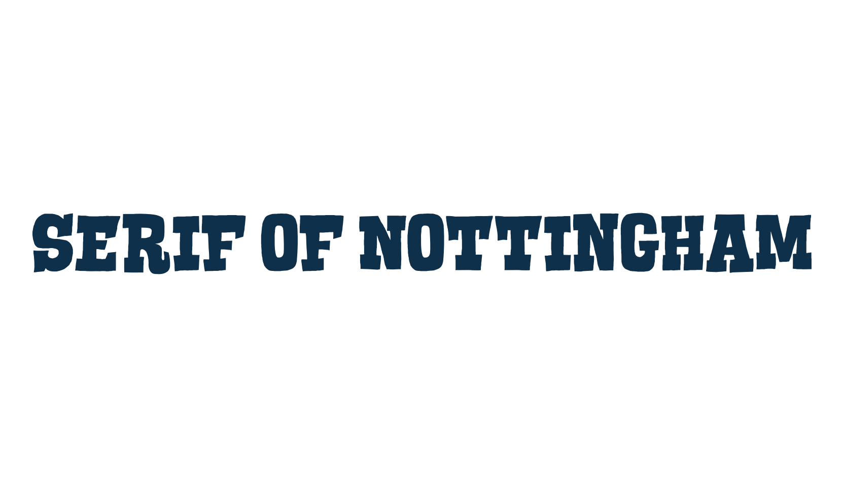Serif of Nottingham, fancy western decorative font preview