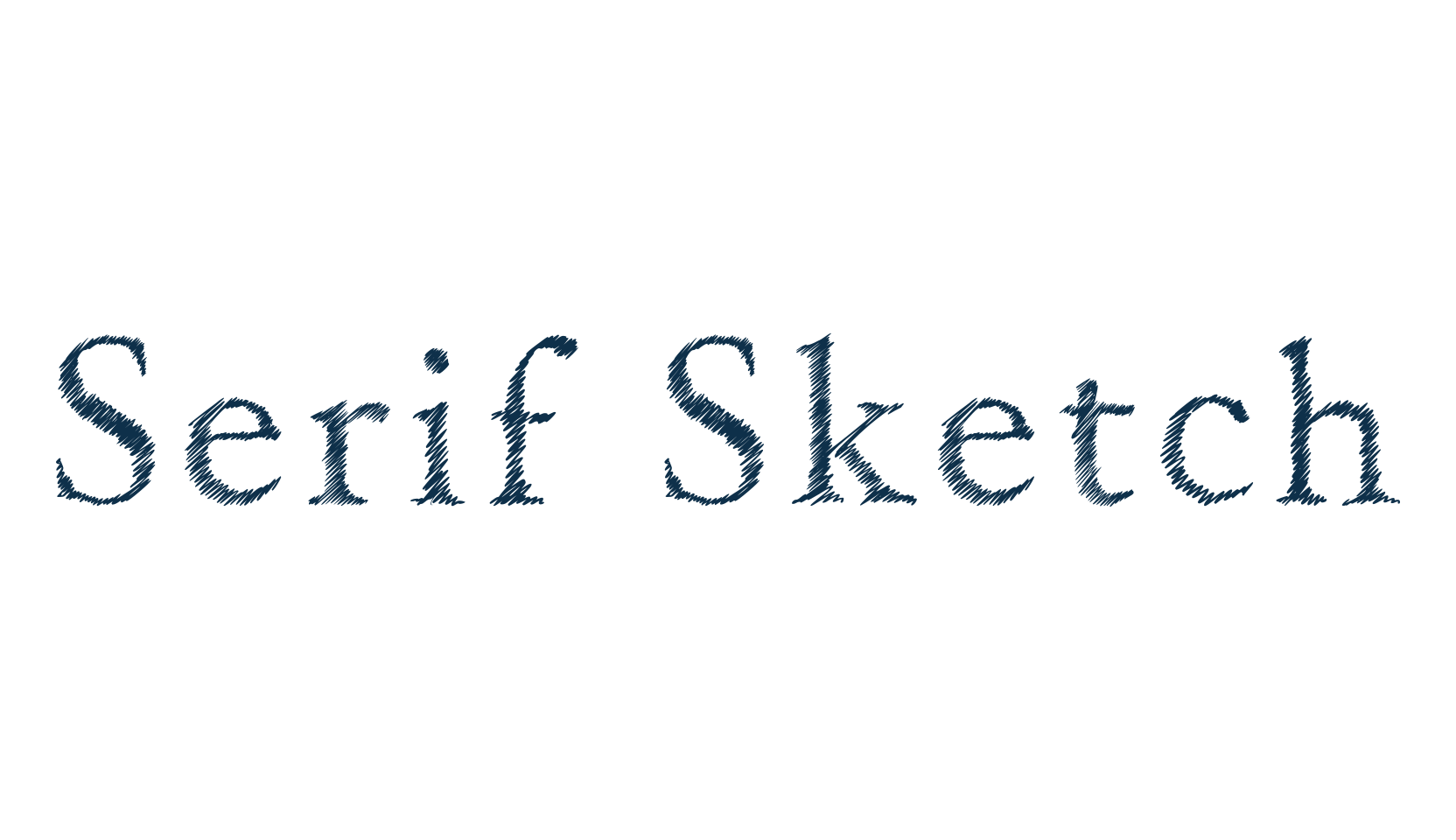 Serif Sketch (serif-sketch-2), fancy various basic font preview