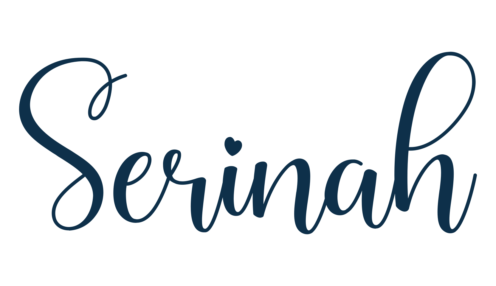 Serinah, script calligraphy fancy decorative font preview