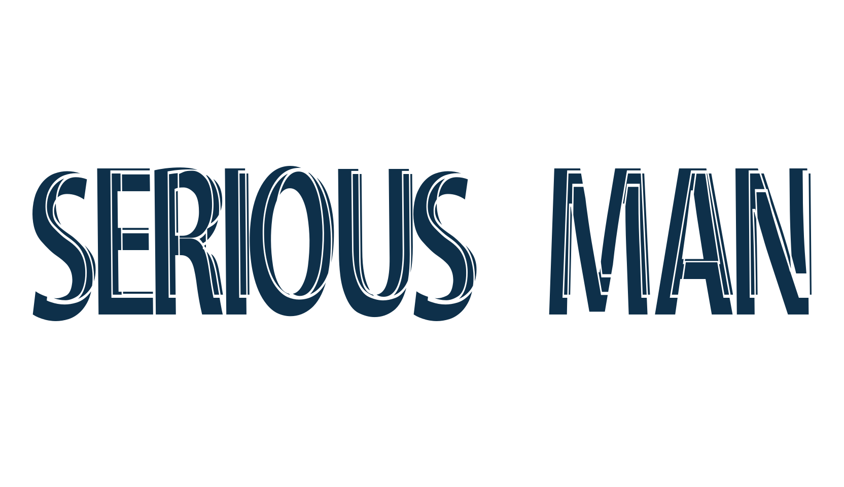 Serious Man, fancy various decorative font preview