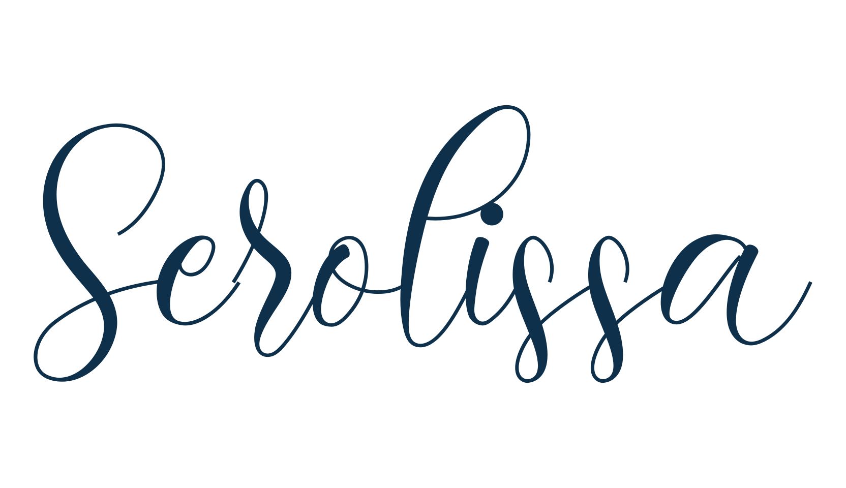 Serolissa, script calligraphy fancy decorative font preview