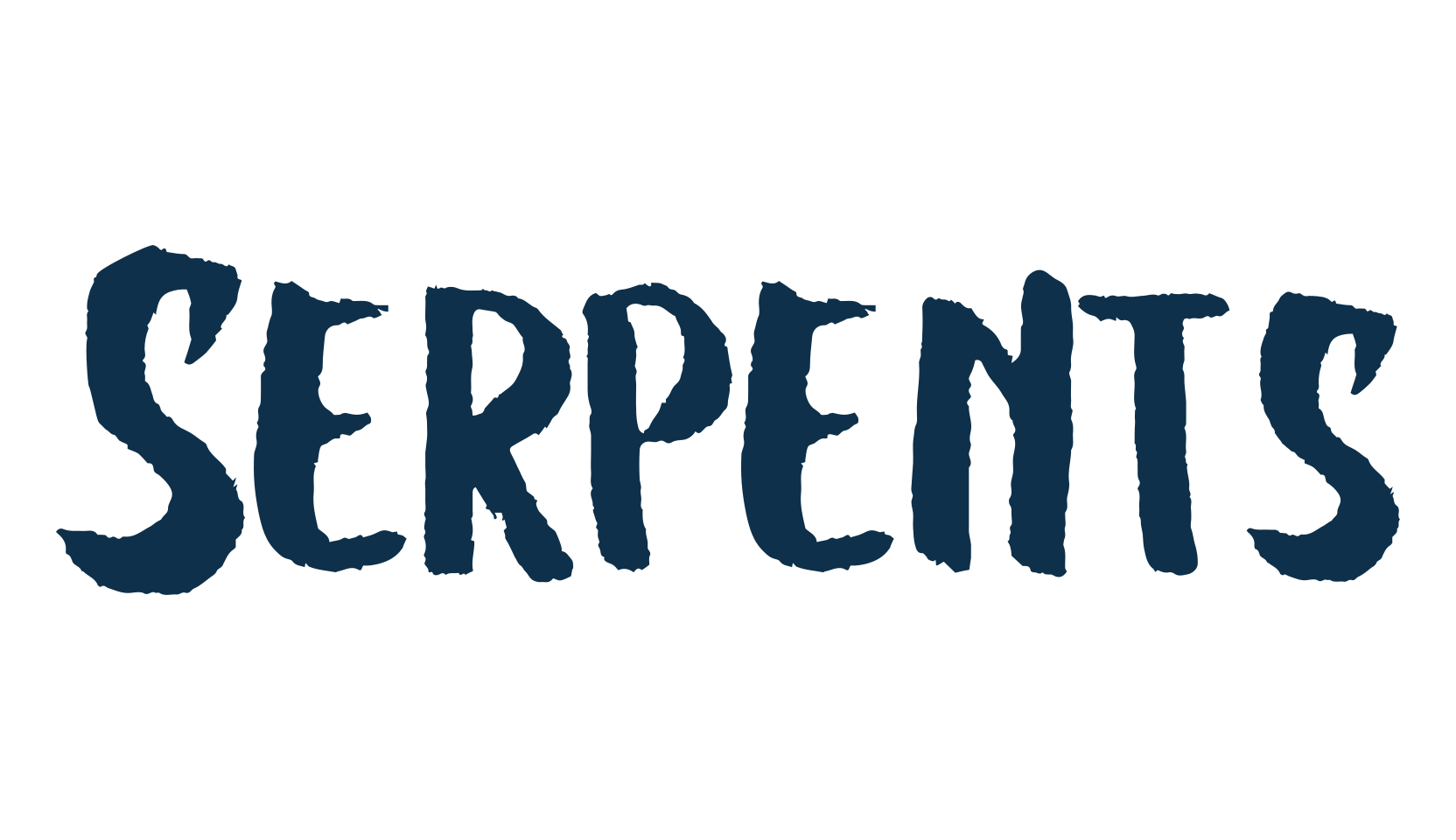 Serpents, fancy decorative font preview