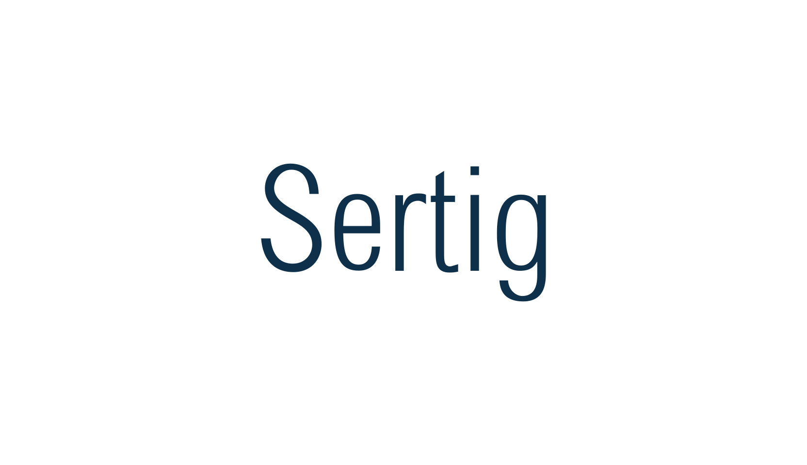 Sertig, sans serif font preview