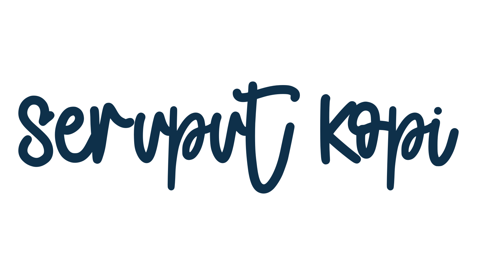 Seruput Kopi, script handwritten fancy decorative calligraphy font preview