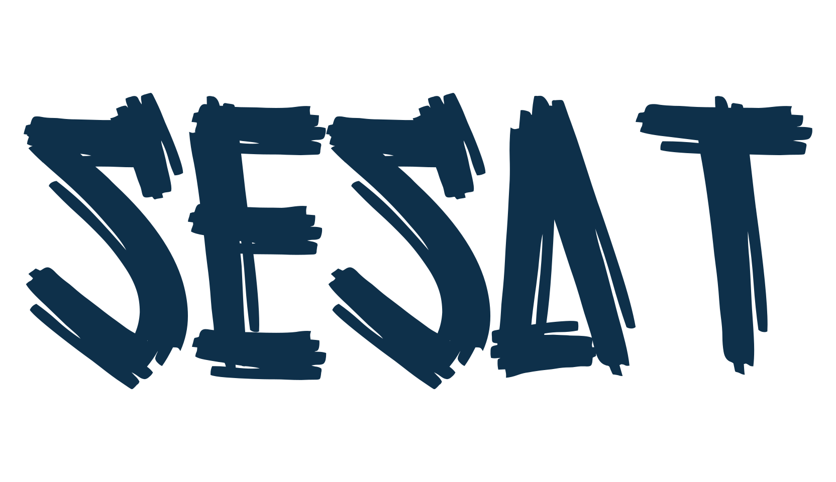 Sesat, trash font preview