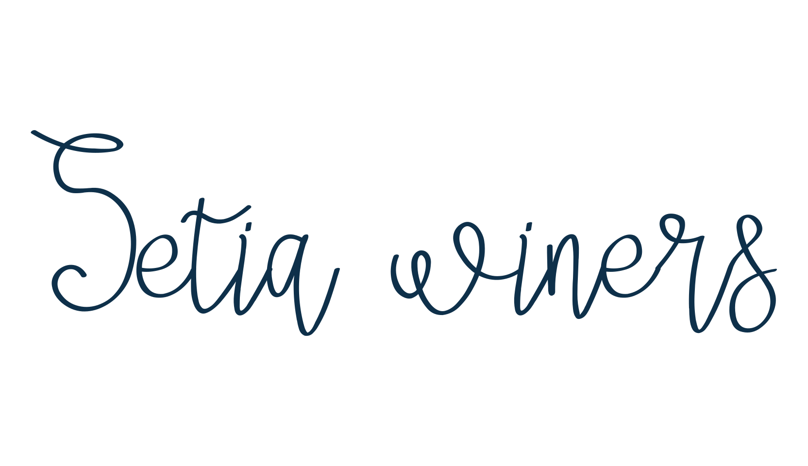 Setia winers, script handwritten fancy decorative calligraphy font preview