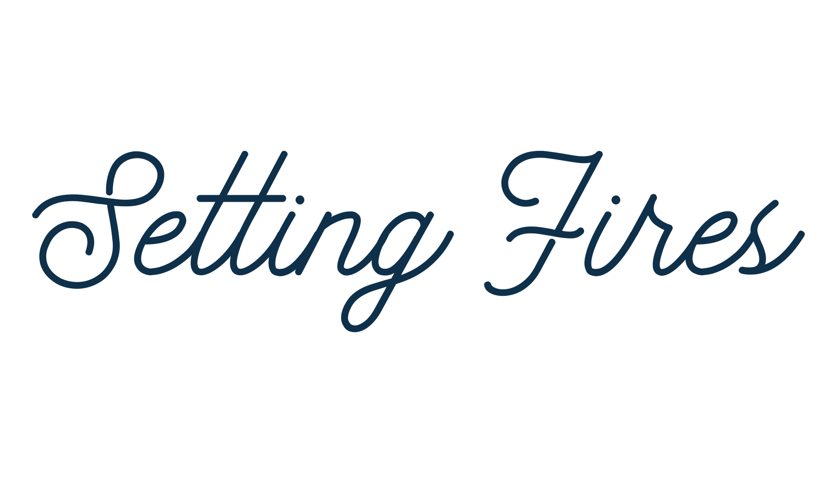 Setting Fires, fancy various decorative script calligraphy font preview