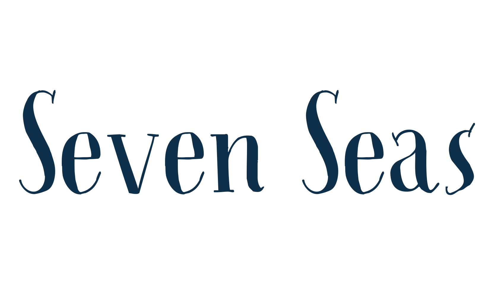 Seven Seas (seven-seas), fancy various decorative font preview