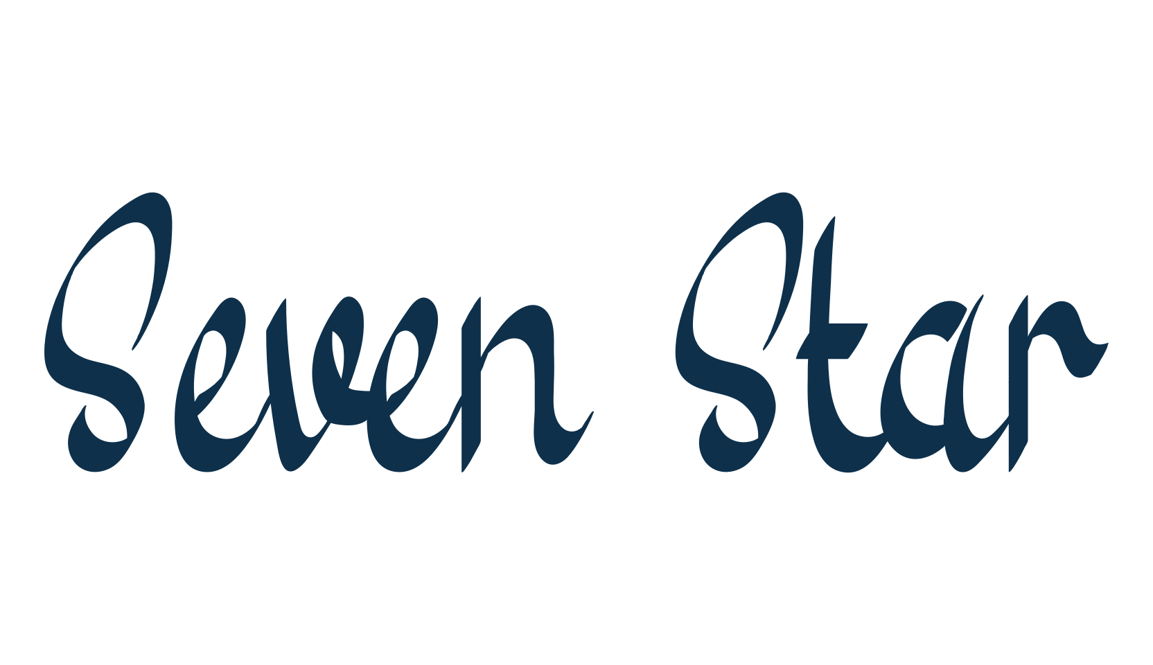 Seven Star, display market font preview