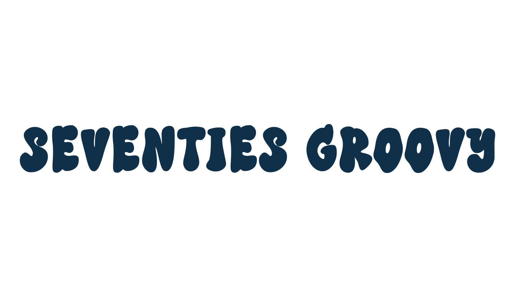 Seventies Groovy, groovy font preview