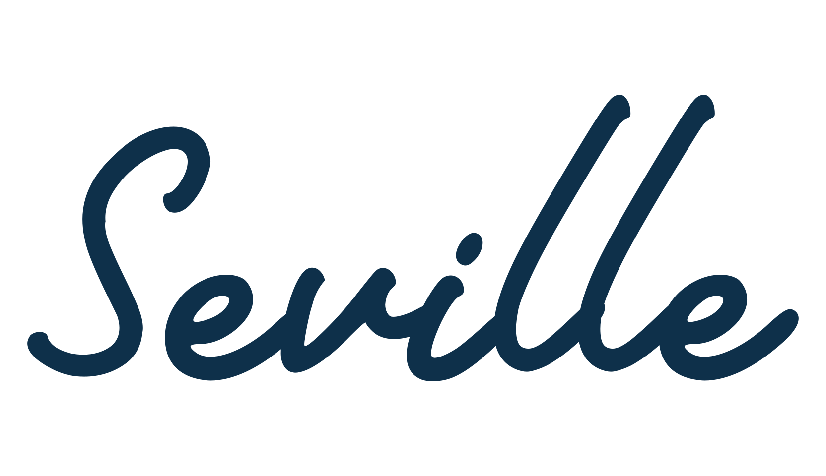 Seville, handwriting font preview
