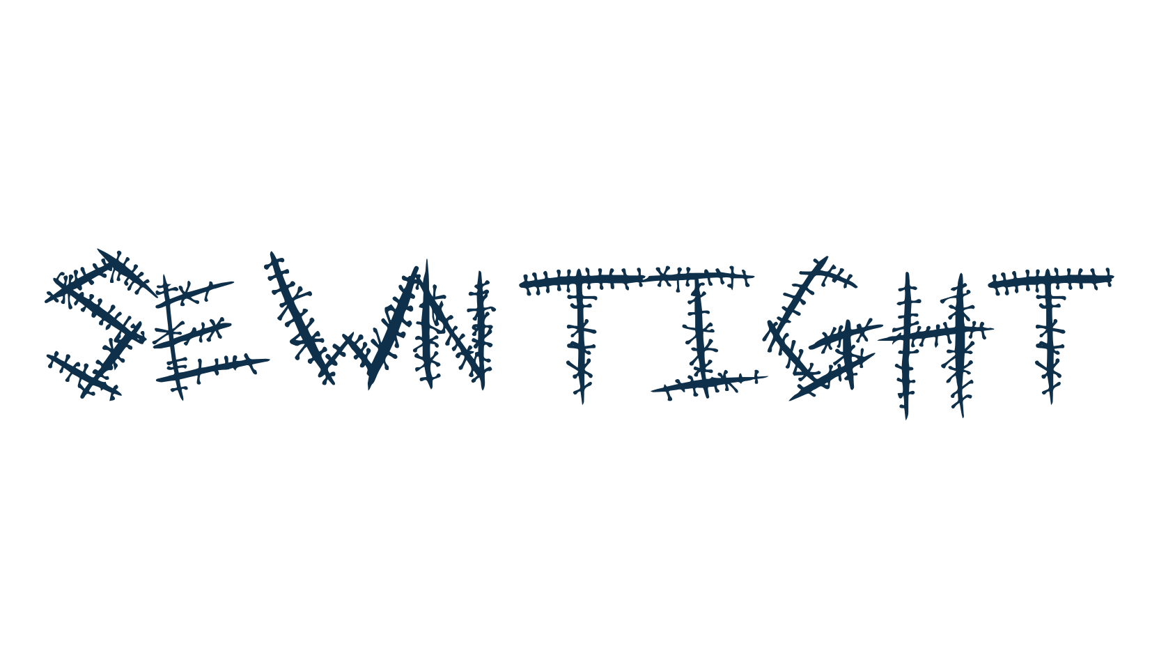 Sewn Tight, halloween font preview