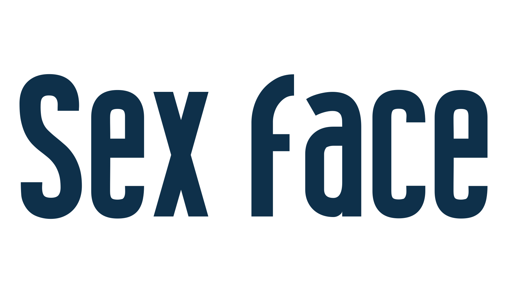 Sex Face, sans serif font preview