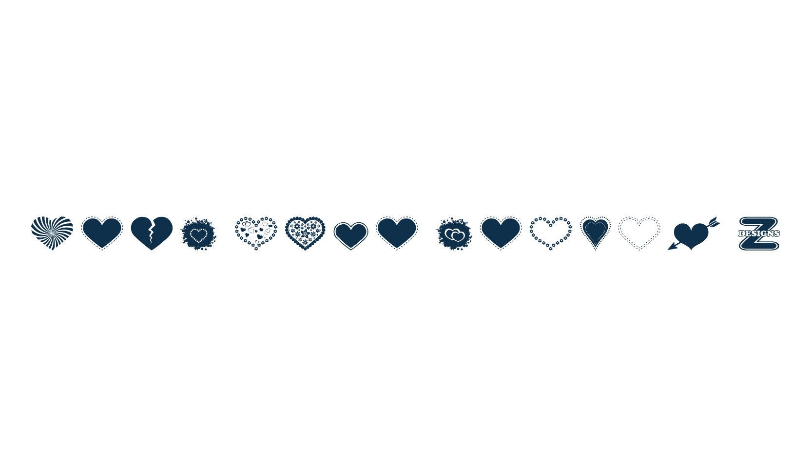 Sexy Love Hearts 2, fancy decorative font preview