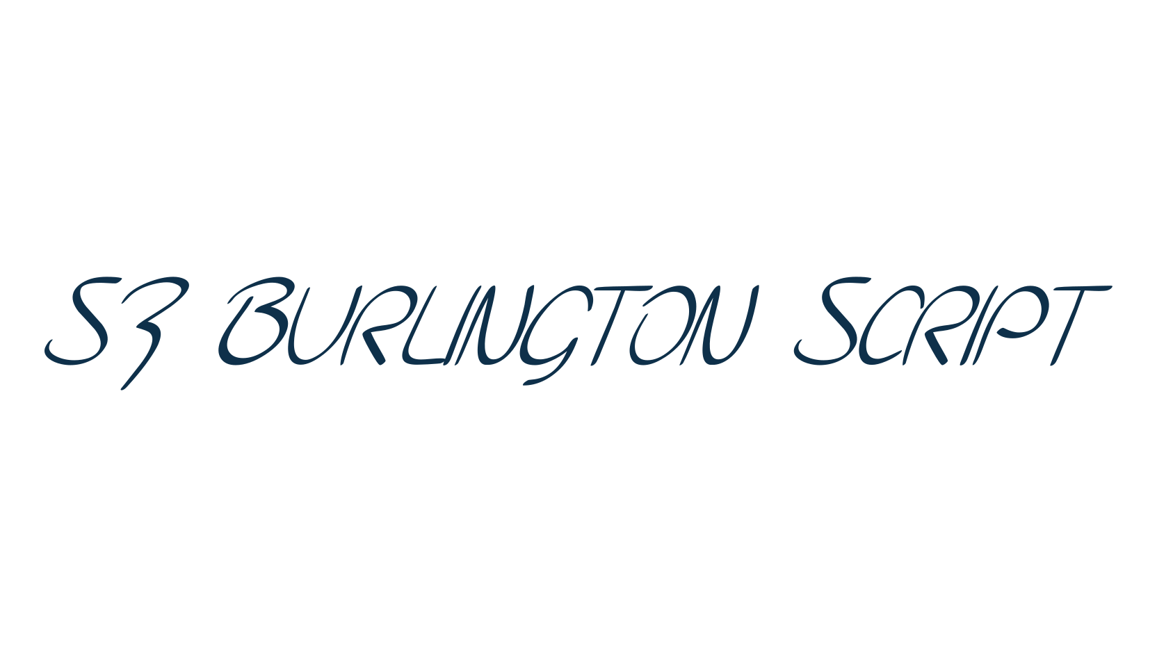 SF Burlington Script, calligraphy font preview