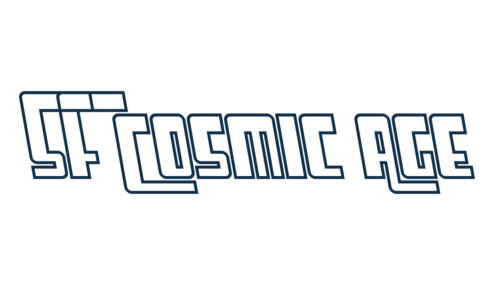 SF Cosmic Age, techno sci-fi font preview