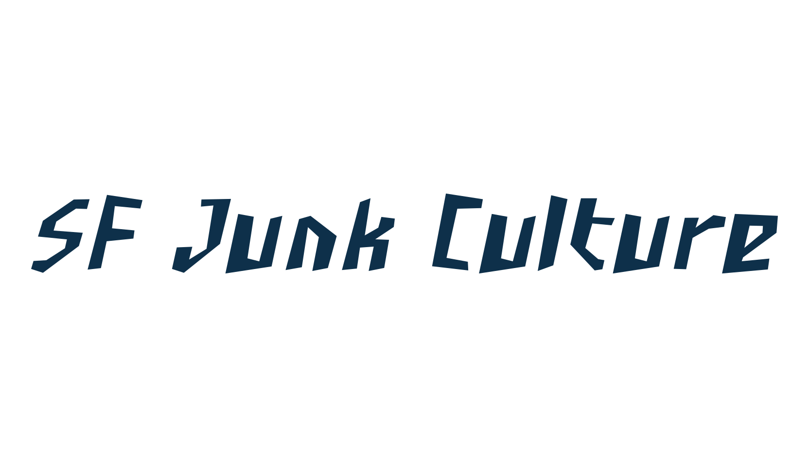 SF Junk Culture, fancy distorted decorative font preview