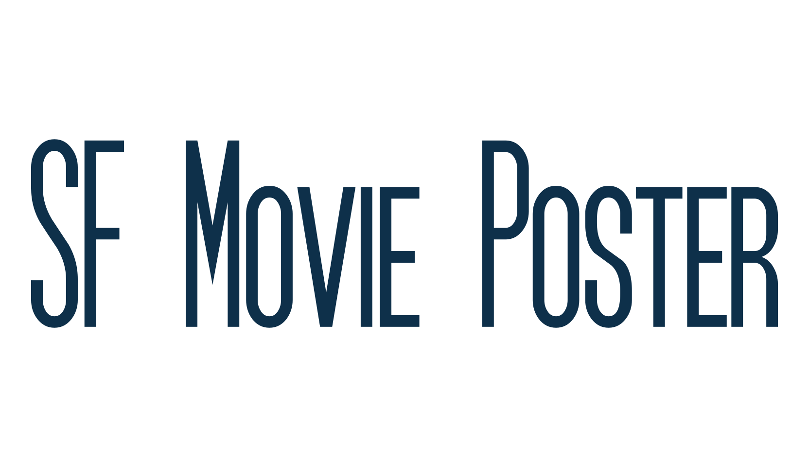 SF Movie Poster, basic sans serif font preview