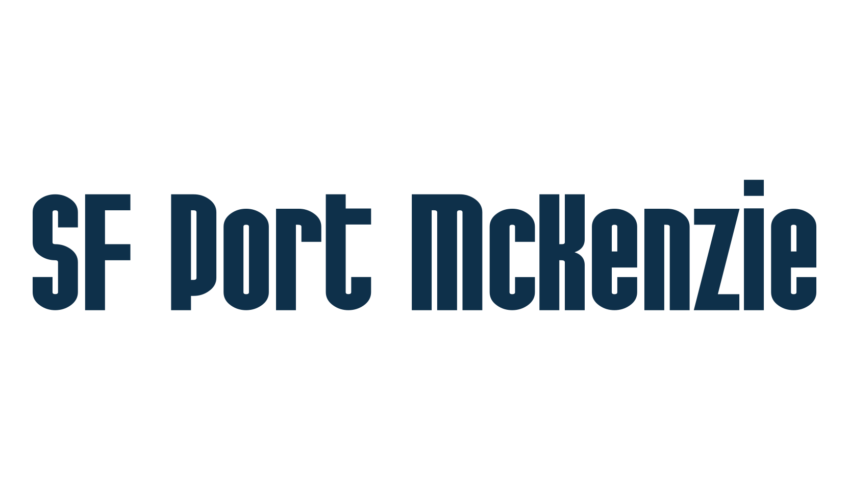 SF Port McKenzie, basic sans serif font preview