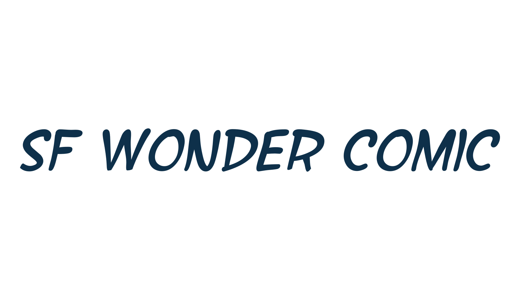 SF Wonder Comic, cartoon font preview