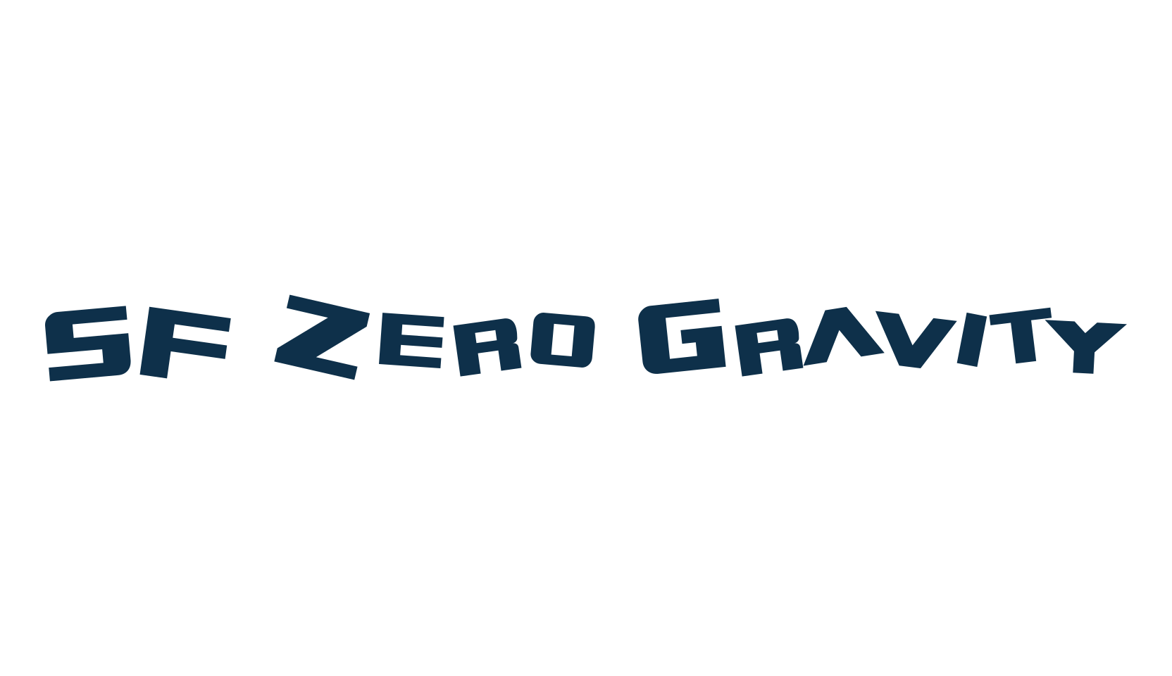SF Zero Gravity, various font preview