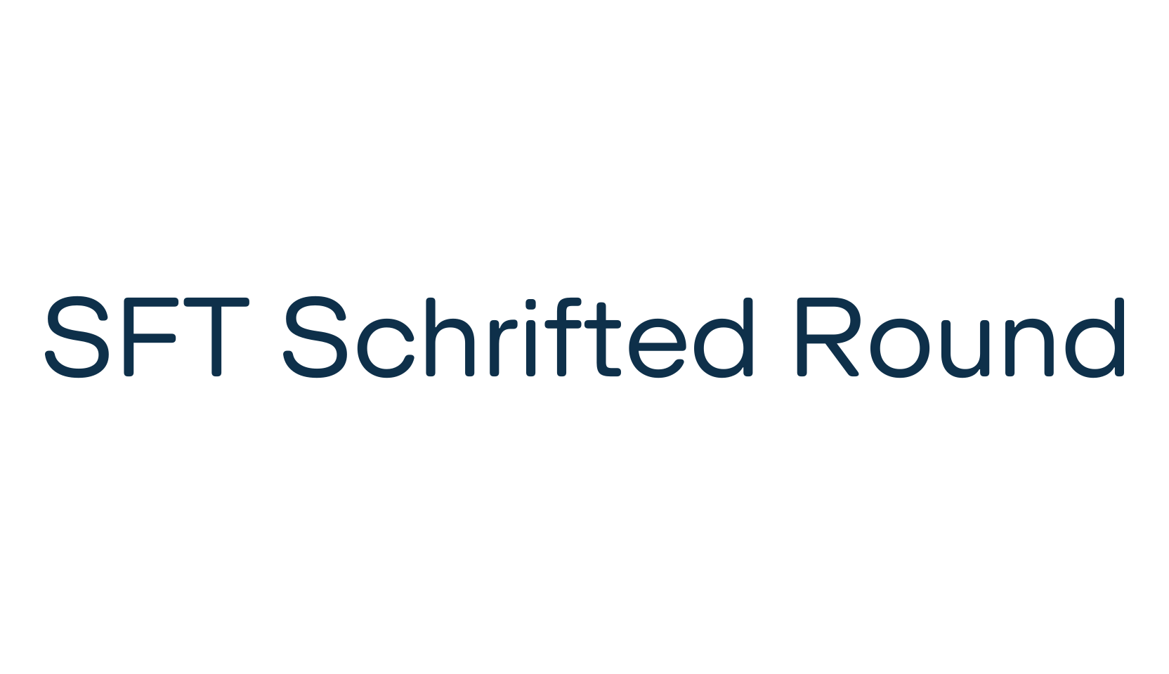 SFT Schrifted Round, sans serif font preview