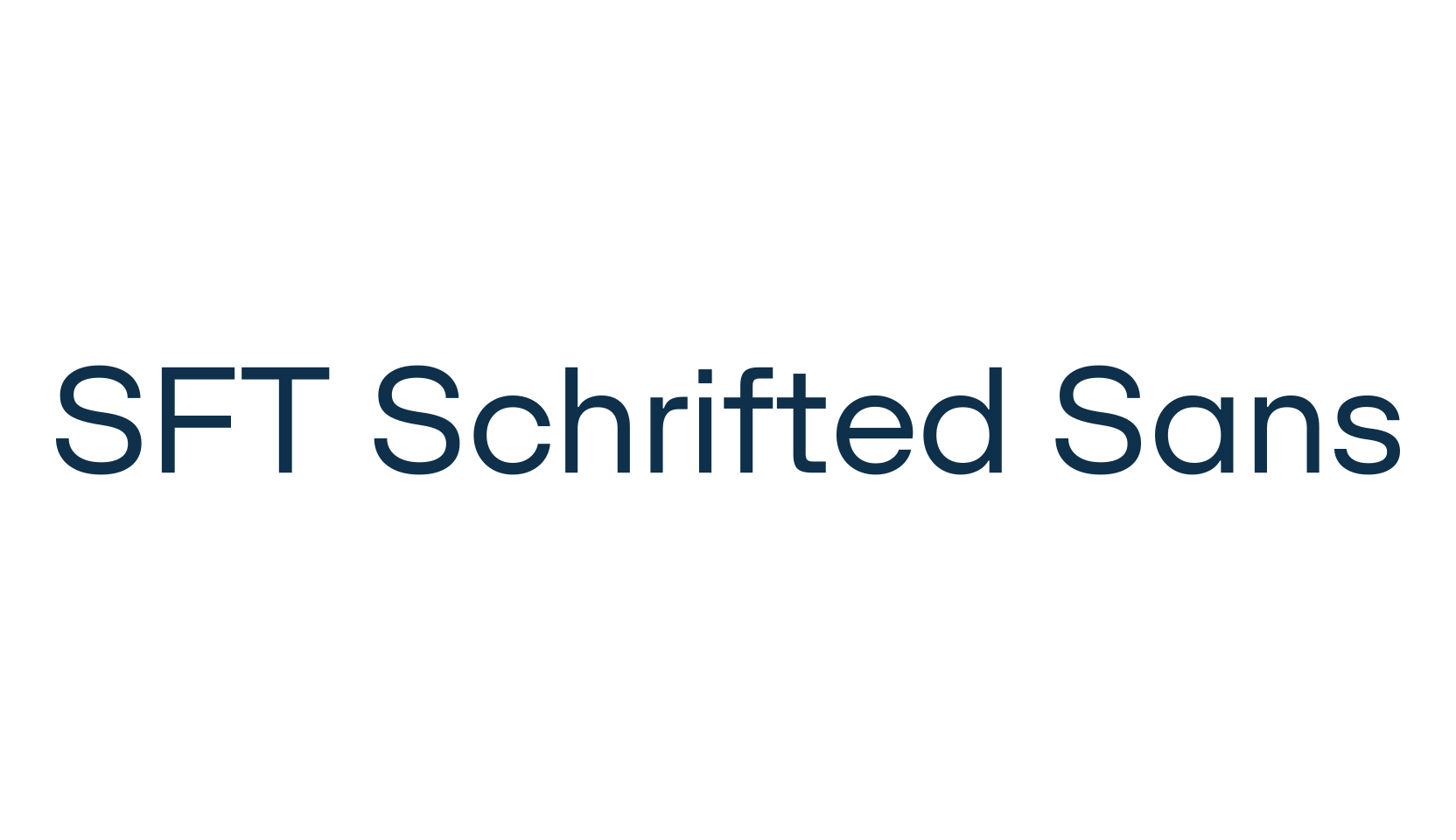 SFT Schrifted Sans, sans serif font preview