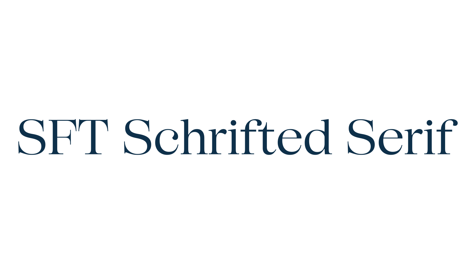 SFT Schrifted Serif, serif font preview
