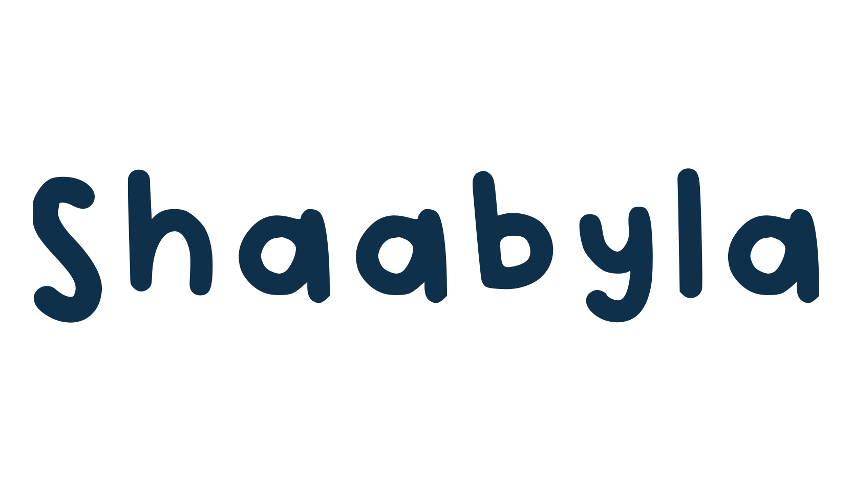 Shaabyla, handwriting font preview