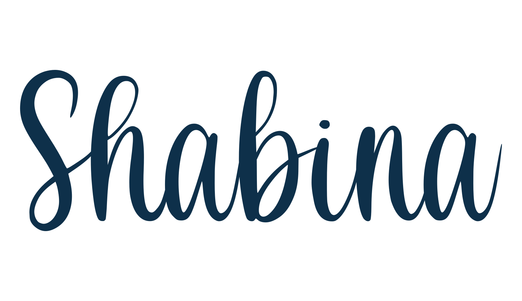 Shabina, display market font preview