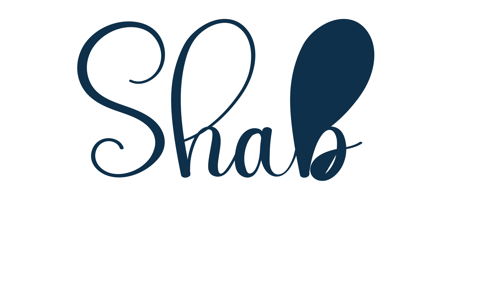 Shaby, calligraphy font preview