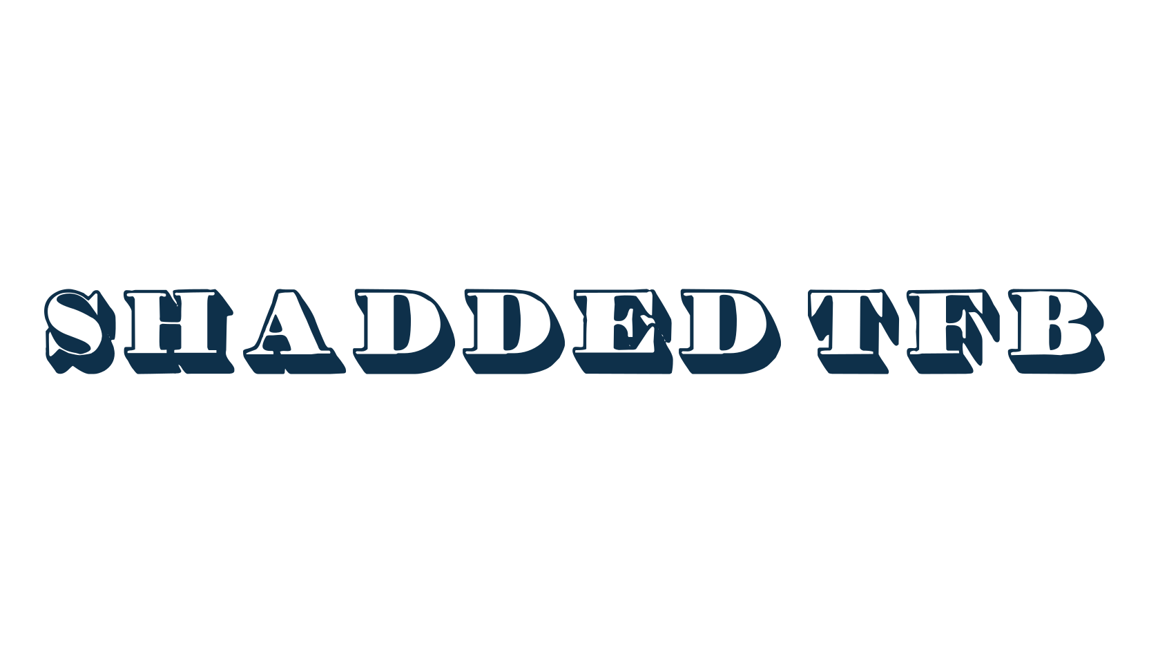 Shadded TFB, various font preview
