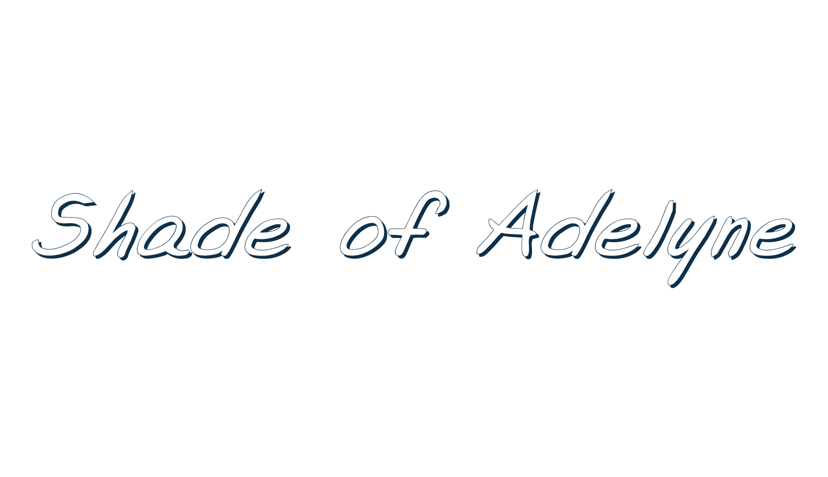 Shade of Adelyne, various font preview