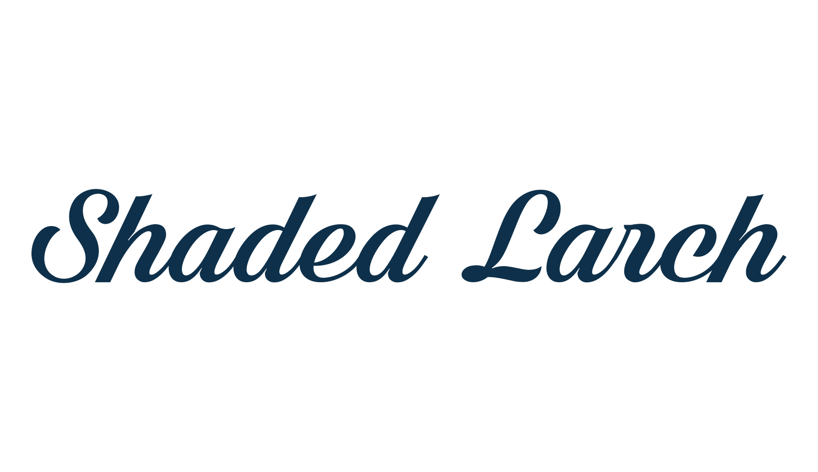 Shaded Larch, calligraphy font preview