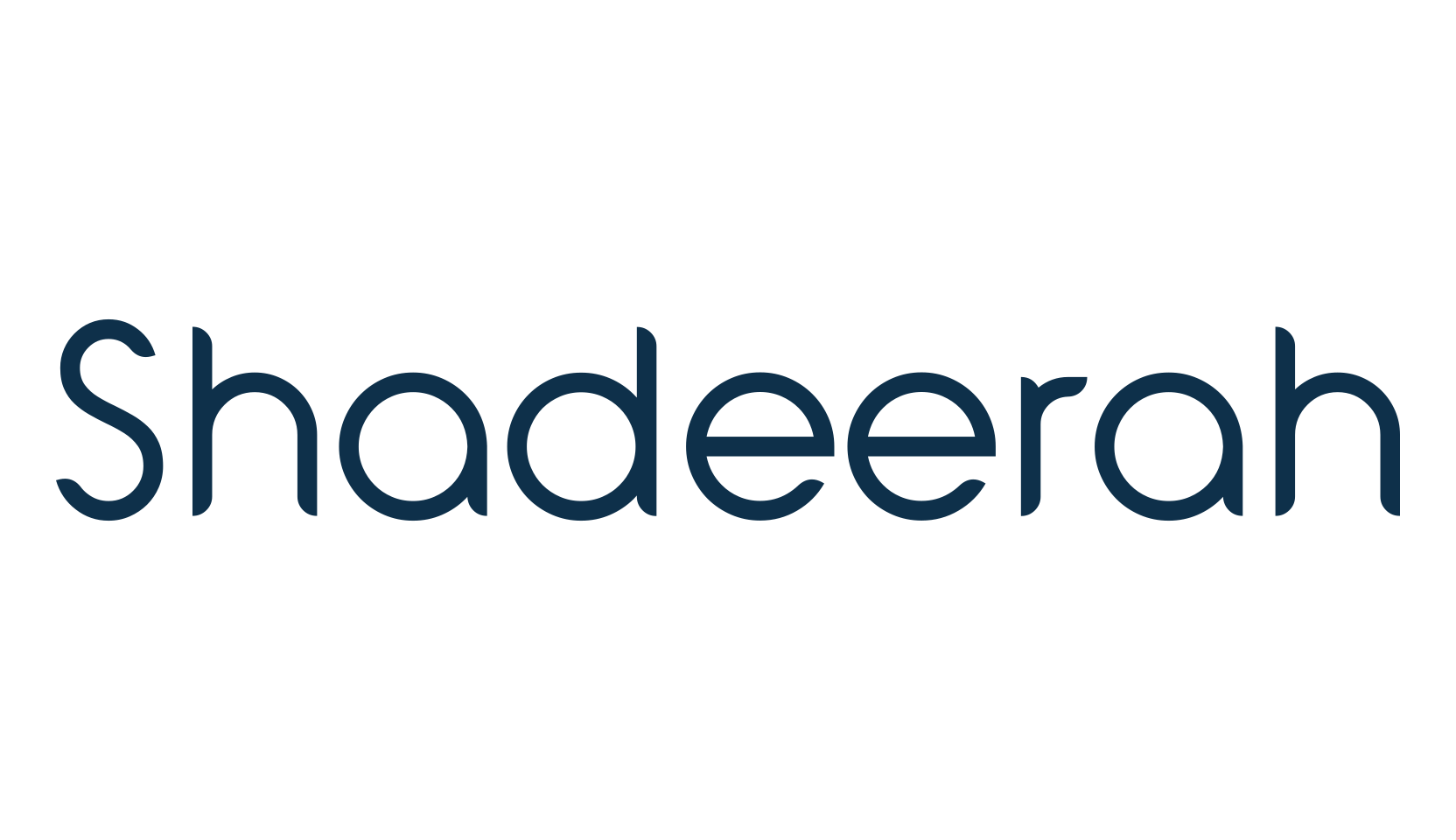Shadeerah, basic sans serif font preview