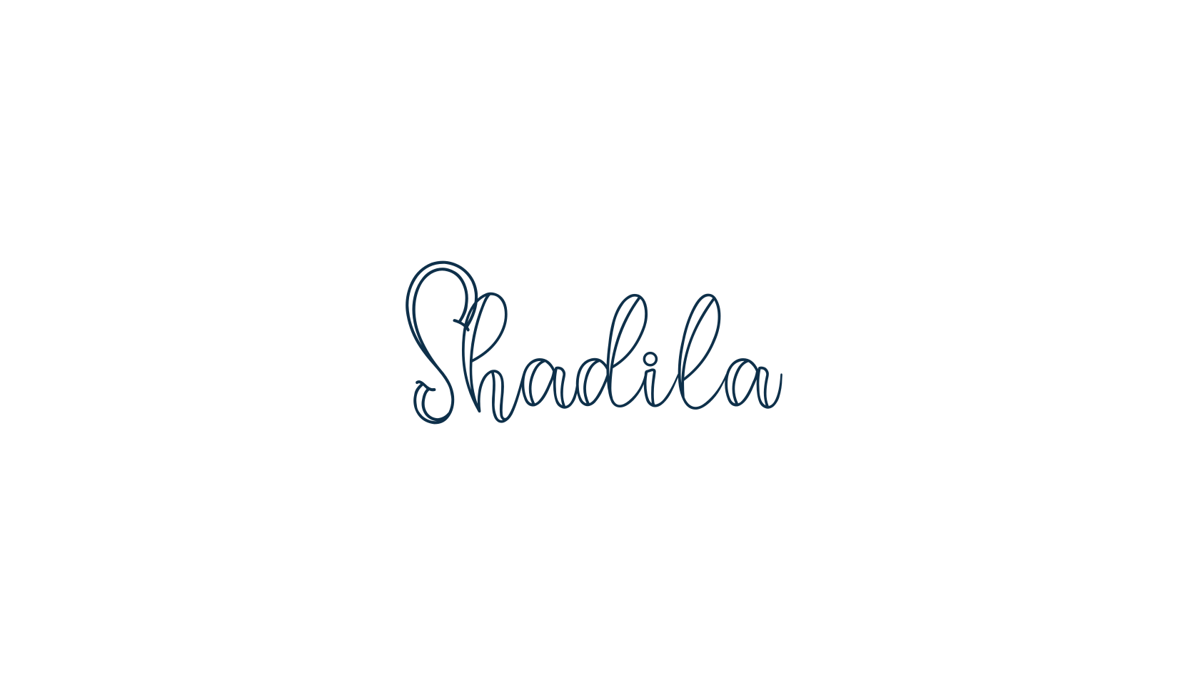 Shadila, fancy decorative font preview